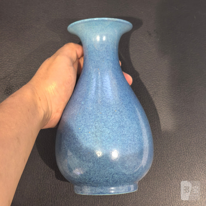 清 炉钧釉玉壶春瓶 - 图6